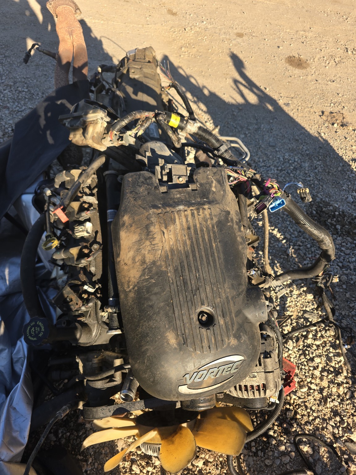 Original seller photo: avalanche engine top