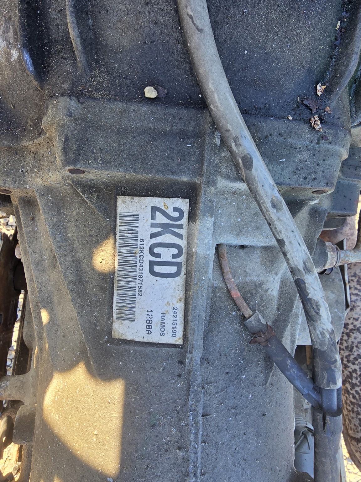 Original seller photo: avalanche transmission label
